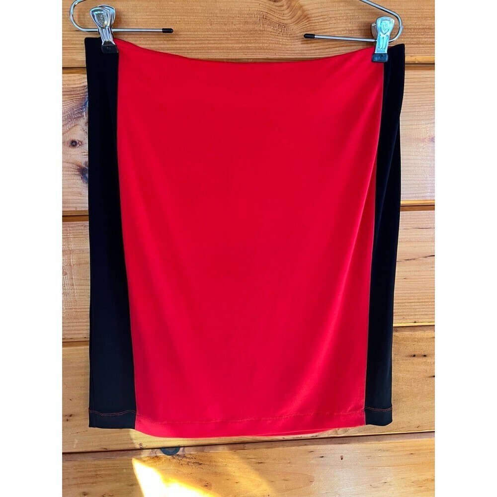 Calvin Klein Red Black Mini Skirt M